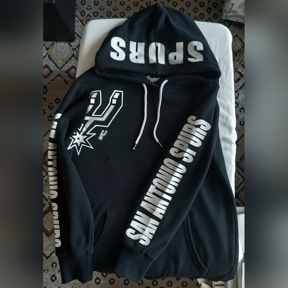 NBA San Antonio Spurs Women's Sweatshirt Hoodie By Carl Banks G-III 4her
